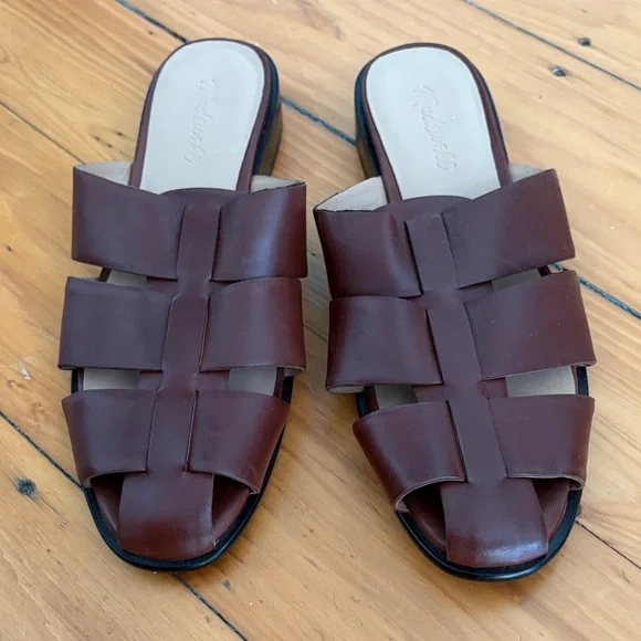 Madewell The Dixson Fisherman Mule in Apple Butter - Picture 3 of 6